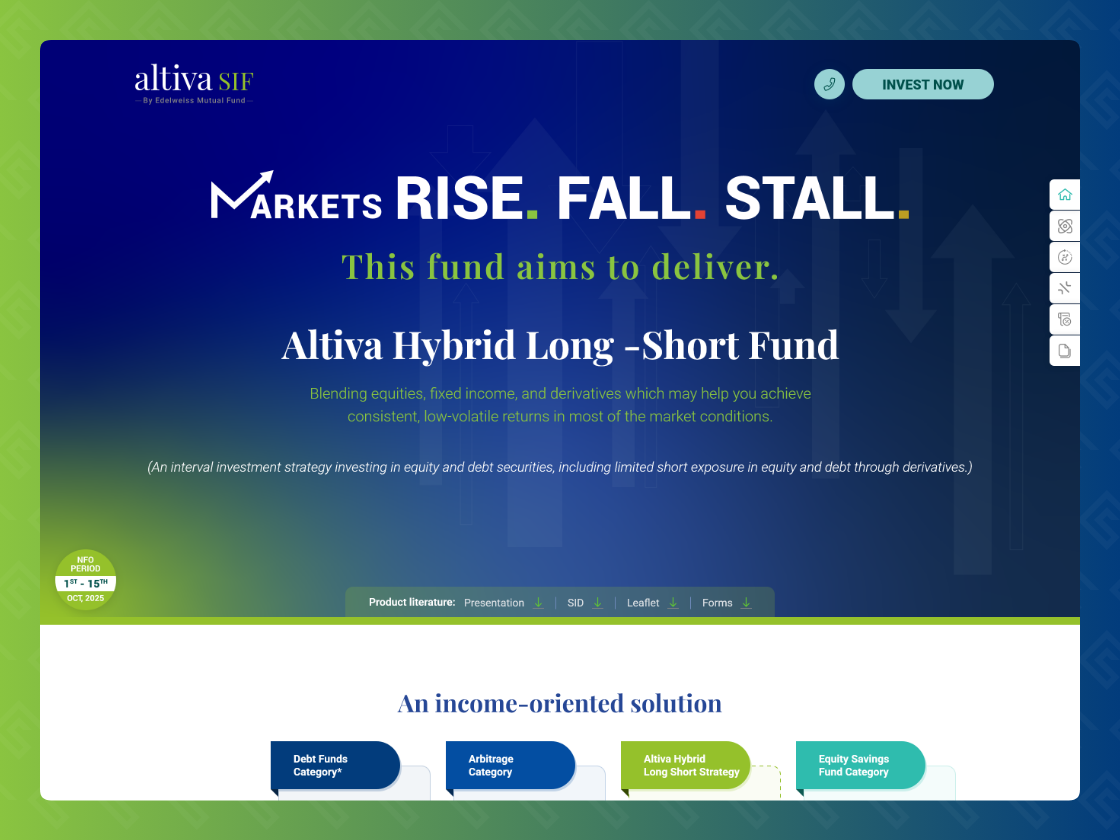 Altiva Hybrid Long Short Fund NFO Landing Page — screenshot 1
