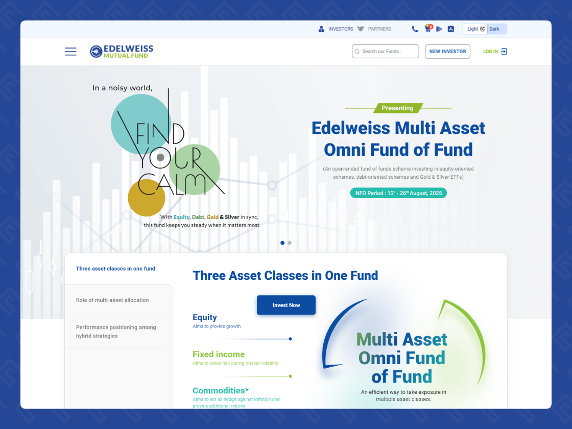 Edelweiss Multi Asset Omni Fund of Funds NFO Landing Page — screenshot 1