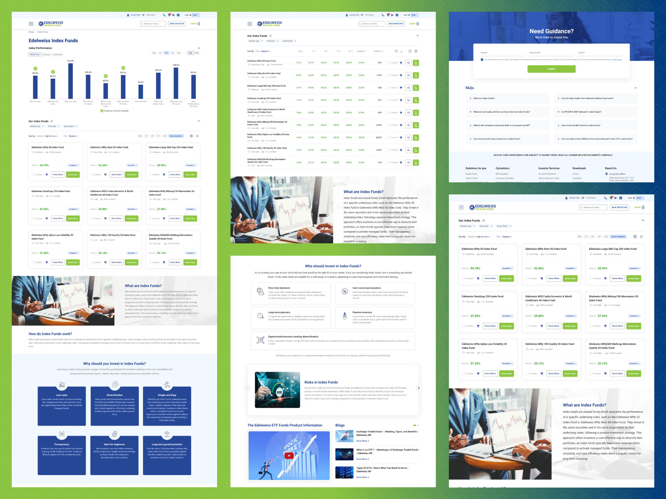 Edelweiss Index Funds Landing Page — screenshot 3