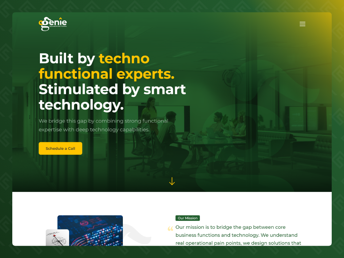 e-Genie Technofunction Website — screenshot 1