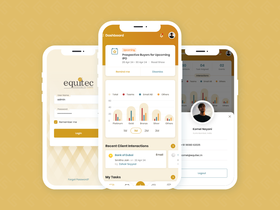Equitec CRM Mobile App — screenshot 1