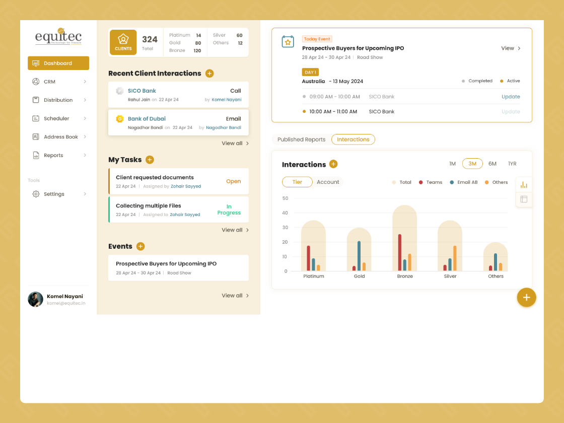 CRM Web Application — screenshot 1