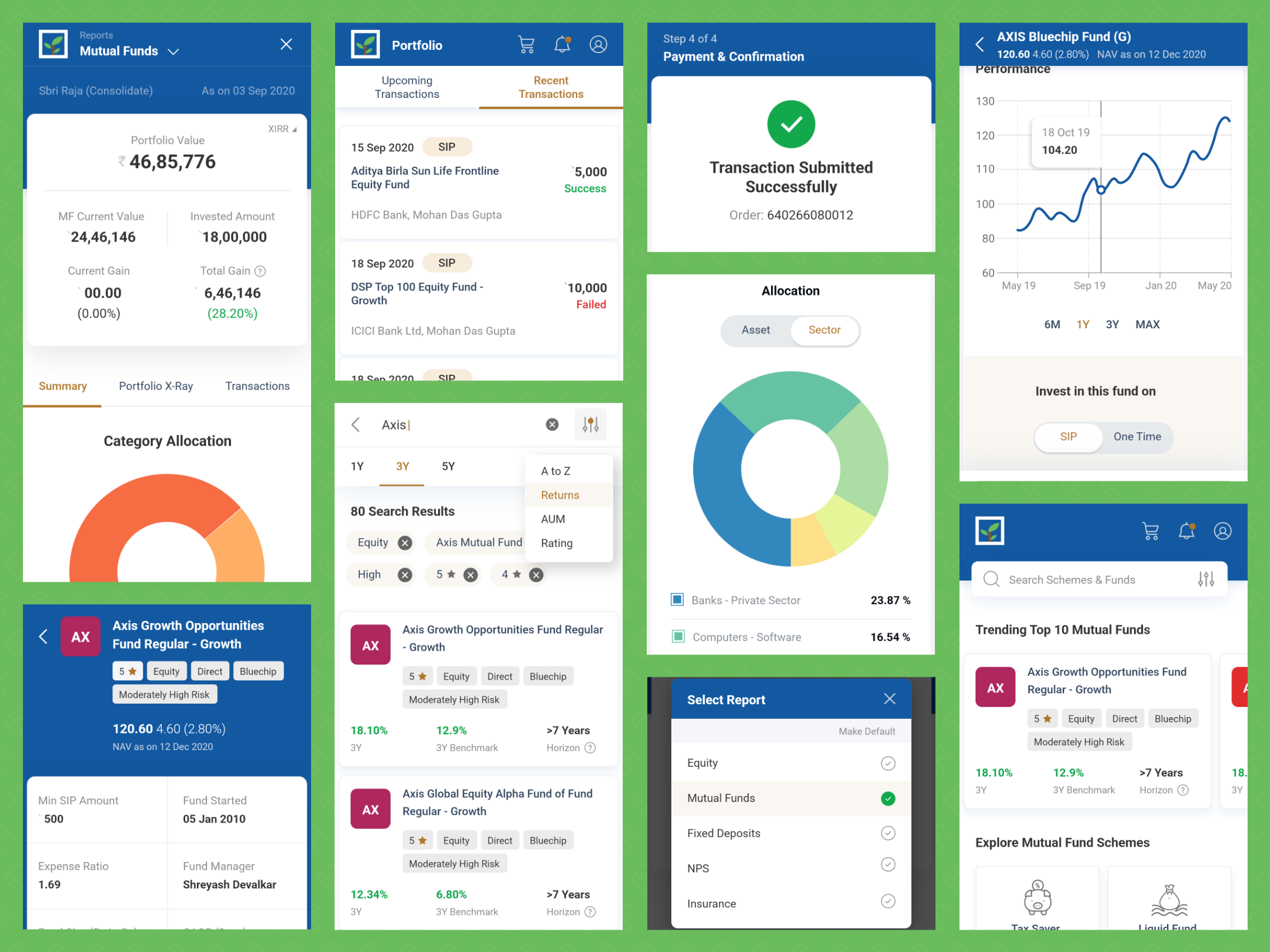 Finnovate Mutual Fund Mobile App — screenshot 3