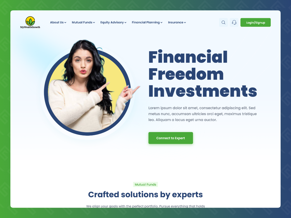 MyWealthGrowth Website — screenshot 1