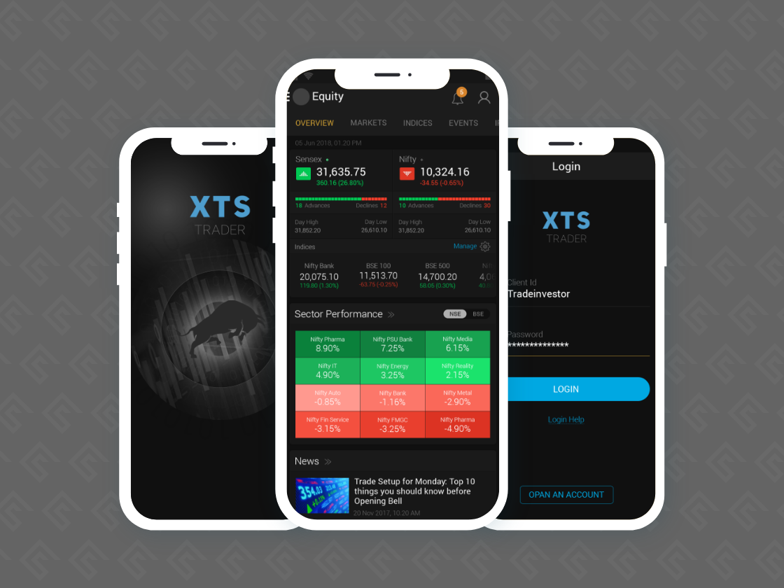 XTS Mobile Trader App — screenshot 1